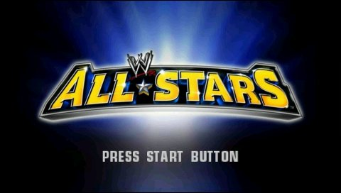 WWE All Stars title screen for PSP